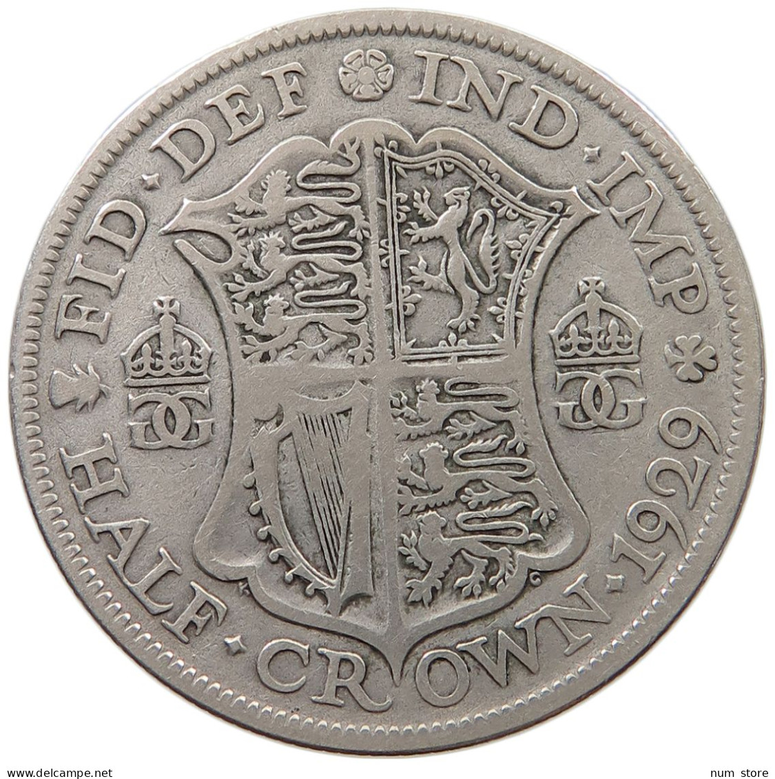 GREAT BRITAIN HALFCROWN 1929 George V. (1910-1936) #a057 0663 - K. 1/2 Crown