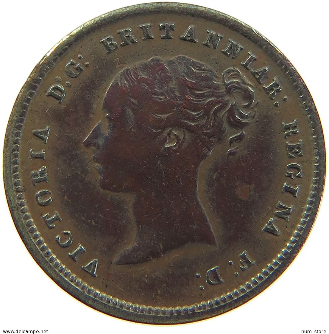 GREAT BRITAIN HALF FARTHING 1844 Victoria 1837-1901 #t005 0371 - A. 1/4 - 1/3 - 1/2 Farthing