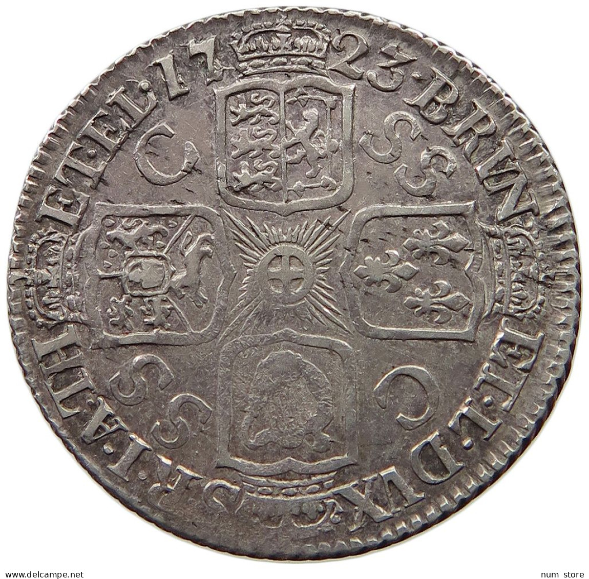 GREAT BRITAIN SHILLING 1723 George I. (1714-1727) #t059 0039 - H. 1 Shilling