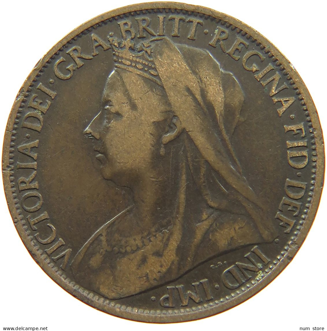 GREAT BRITAIN PENNY 1898 Victoria 1837-1901 #s001 0245 - D. 1 Penny