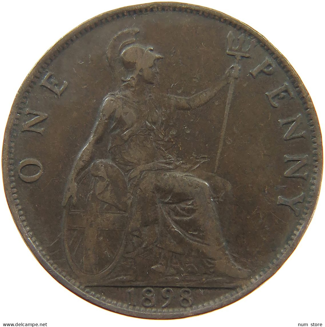 GREAT BRITAIN PENNY 1898 Victoria 1837-1901 #a041 0271 - D. 1 Penny