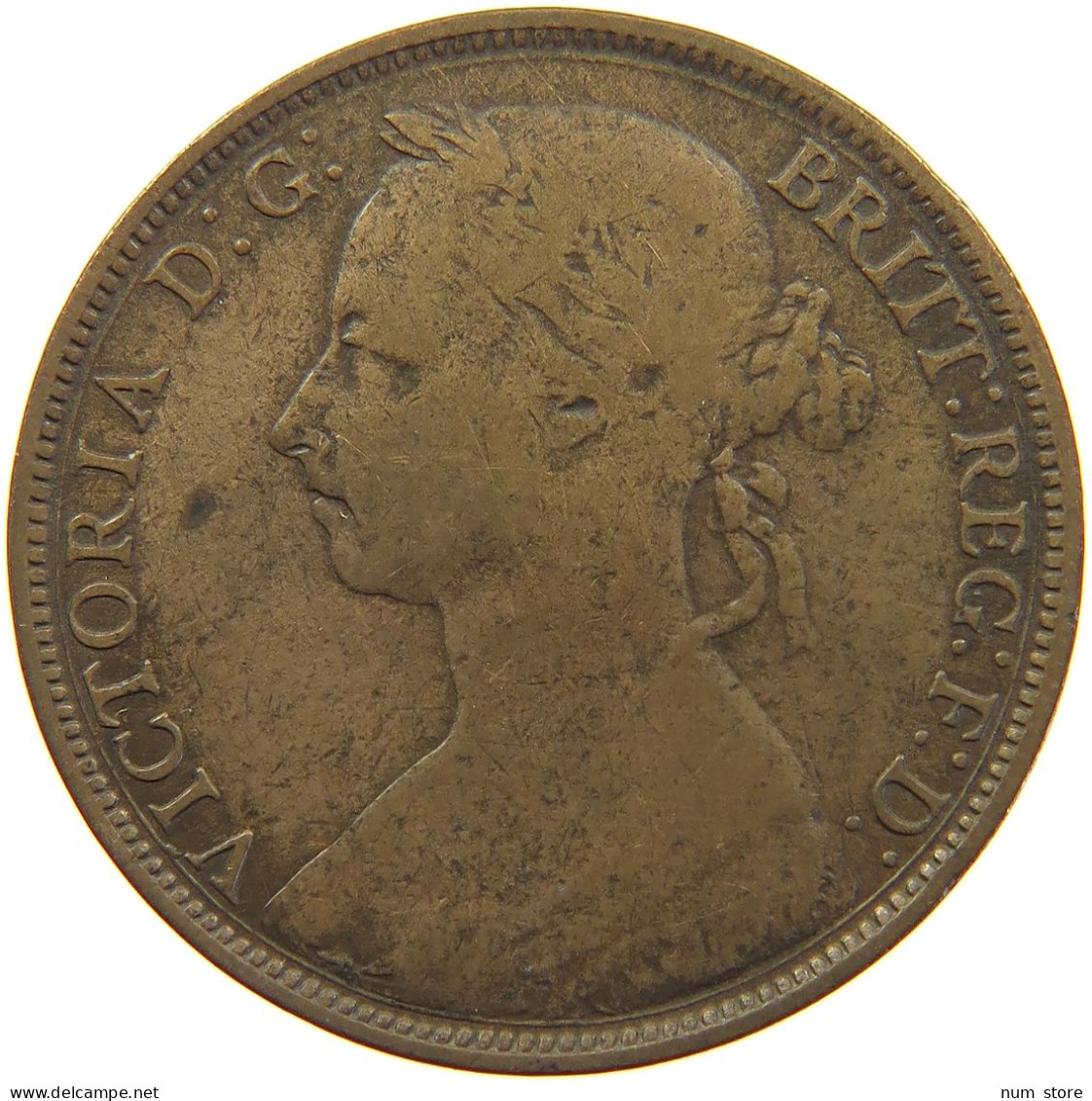 GREAT BRITAIN PENNY 1889 Victoria 1837-1901 #c060 0091 - D. 1 Penny