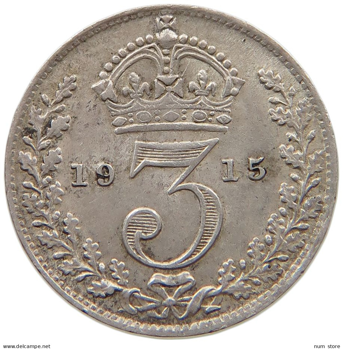 GREAT BRITAIN THREEPENCE 1915 George V. (1910-1936) #t158 0429 - F. 3 Pence