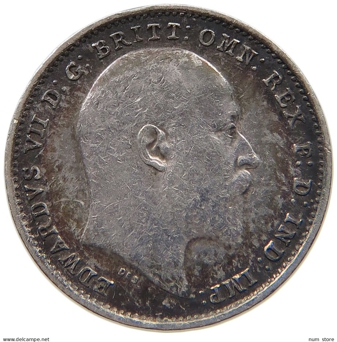 GREAT BRITAIN THREEPENCE 1902 Edward VII., 1901 - 1910 #a034 0037 - F. 3 Pence