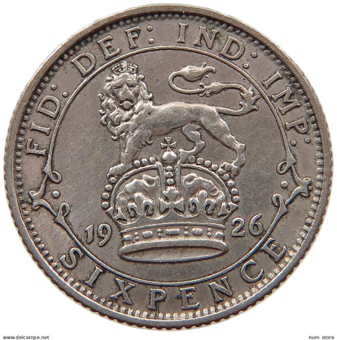 GREAT BRITAIN SIXPENCE 1926 George V. (1910-1936) #s013 0249 - H. 6 Pence