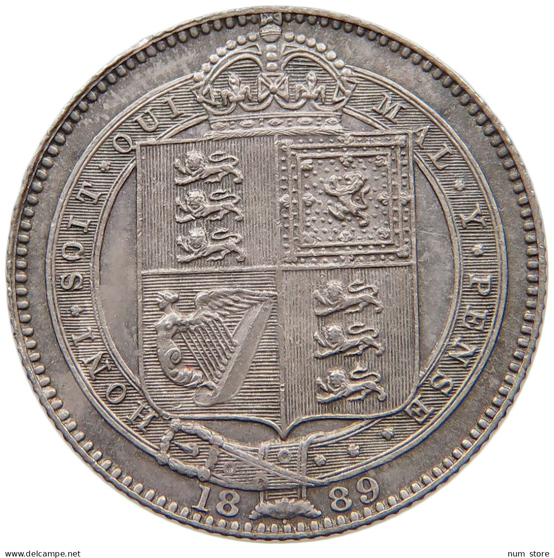 GREAT BRITAIN SHILLING 1889 Victoria 1837-1901 #t158 0365 - I. 1 Shilling