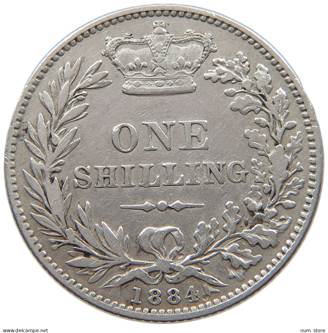 GREAT BRITAIN SHILLING 1884 Victoria 1837-1901 #t156 0027 - I. 1 Shilling