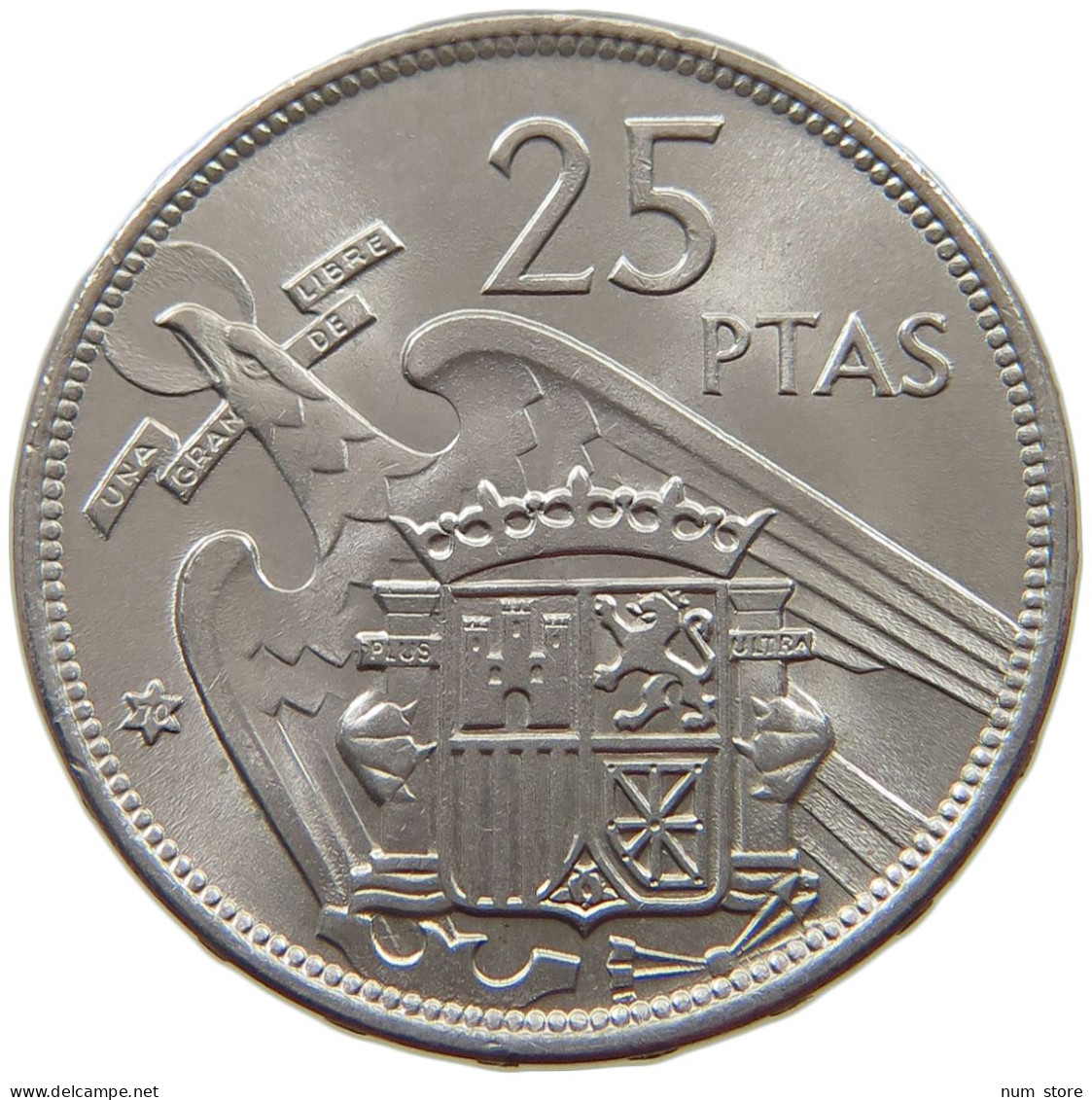 SPAIN 25 PESETAS 1957 70 Francisco Franco 1939-1975 #s065 0273 - 25 Pesetas