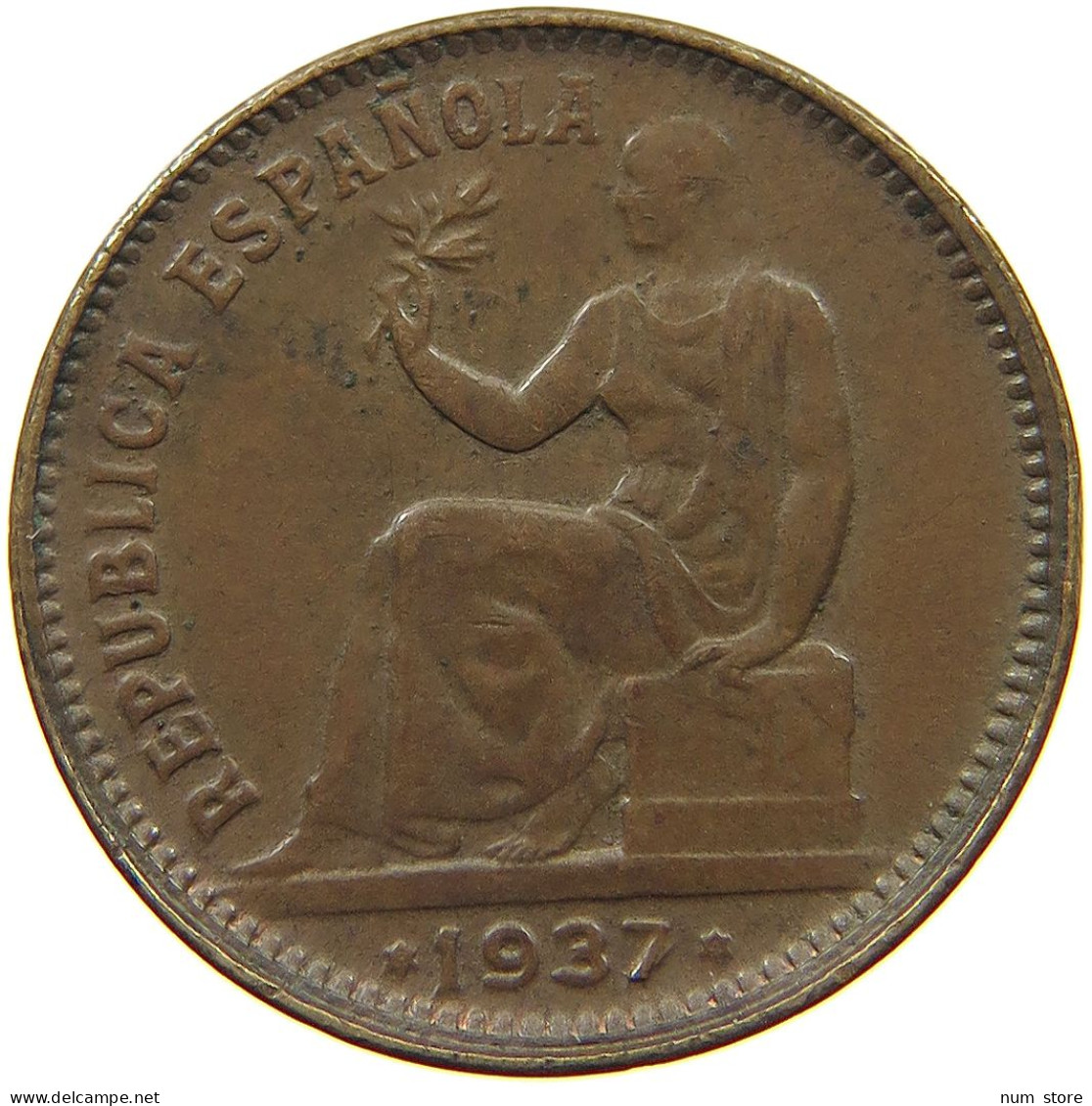 SPAIN 50 CENTIMOS 1937  #t111 1063 - 50 Céntimos