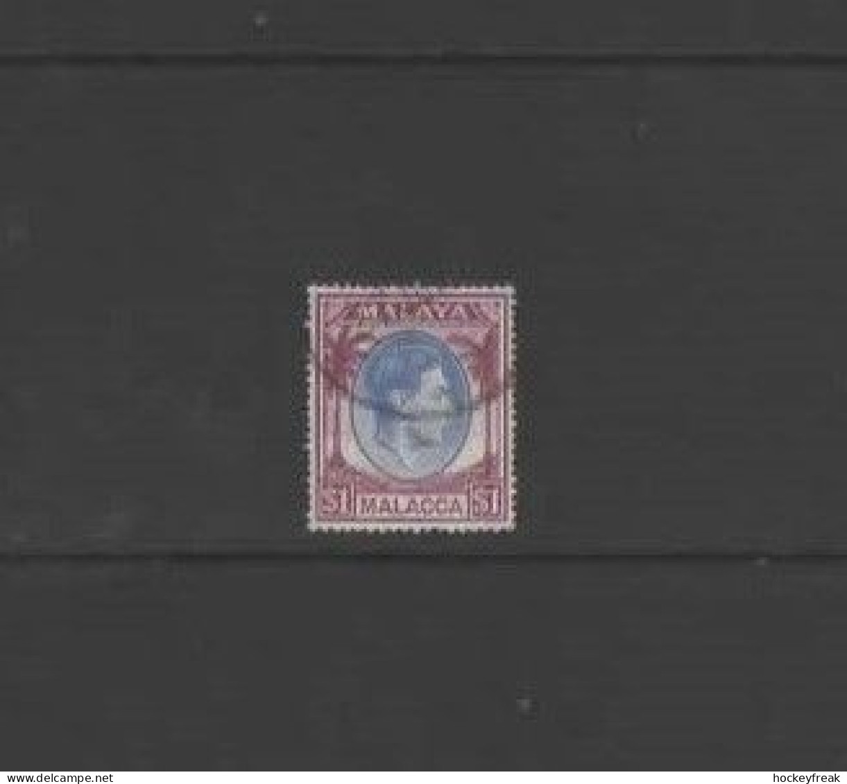 Malayan States - Malacca 1949 - $1 Blue & Purple SG15 FU Cat £35 SG2023 - Perak