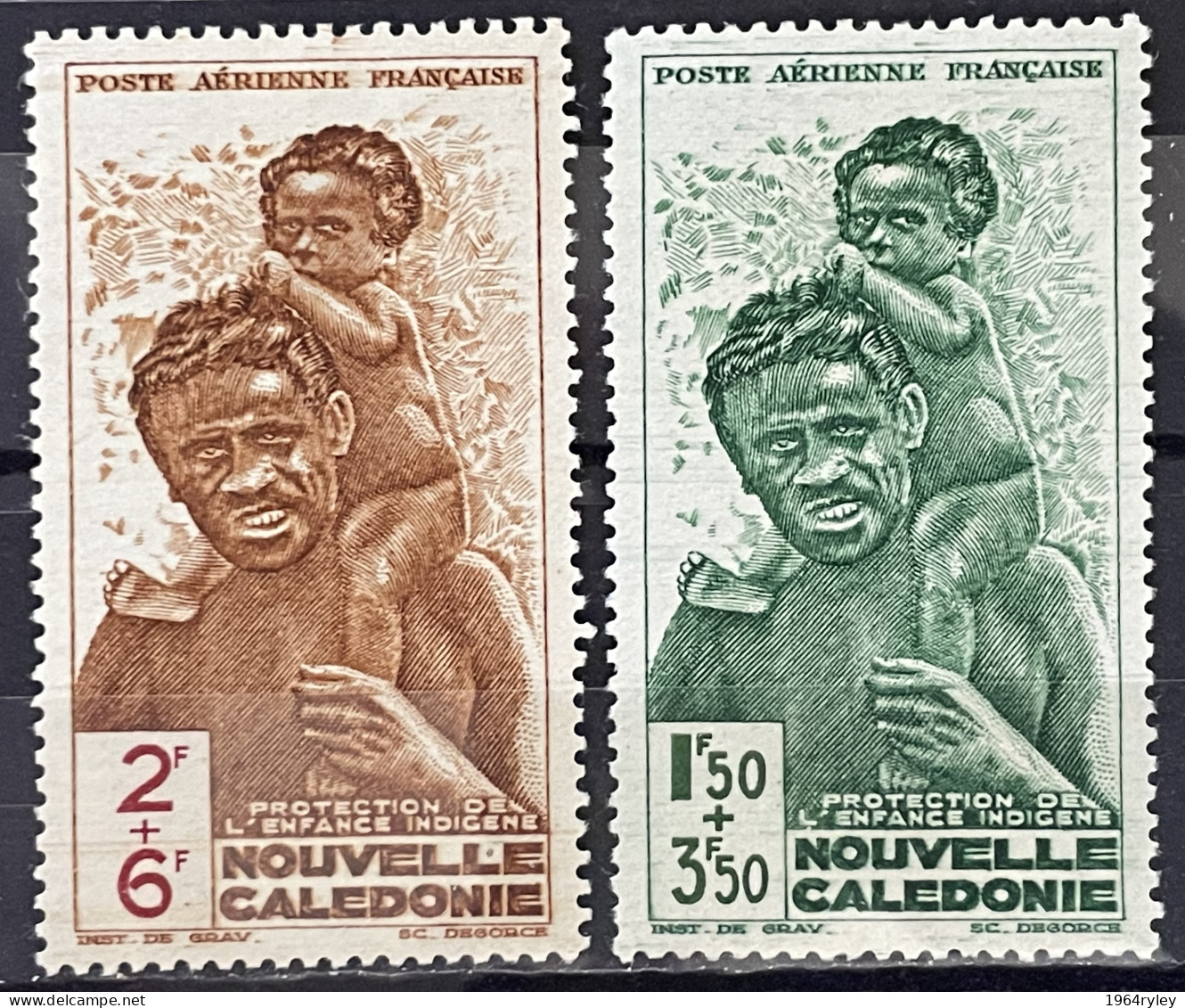 NEW CALEDONIA - MNH** - 1942 -  # PA 36/37 - Nuovi