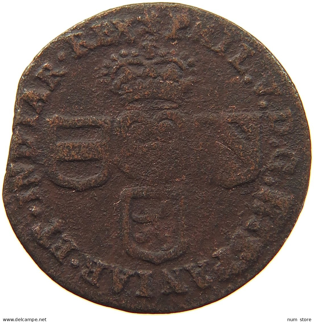 SPANISH NETHERLANDS NAMUR LIARD  FELIPE V. (1700-1724, 1724-1746) #s021 0291 - 1556-1713 Pays-Bas Espagols