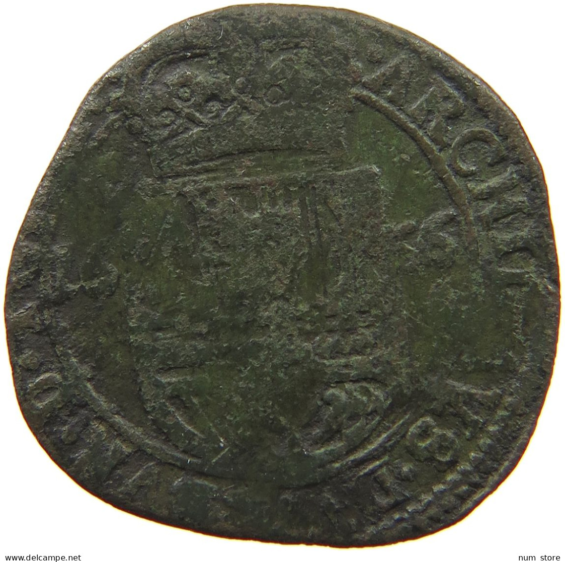 SPANISH NETHERLANDS LIARD 1655 FELIPE IV. 1621-1665 #t137 0221 - 1556-1713 Pays-Bas Espagols