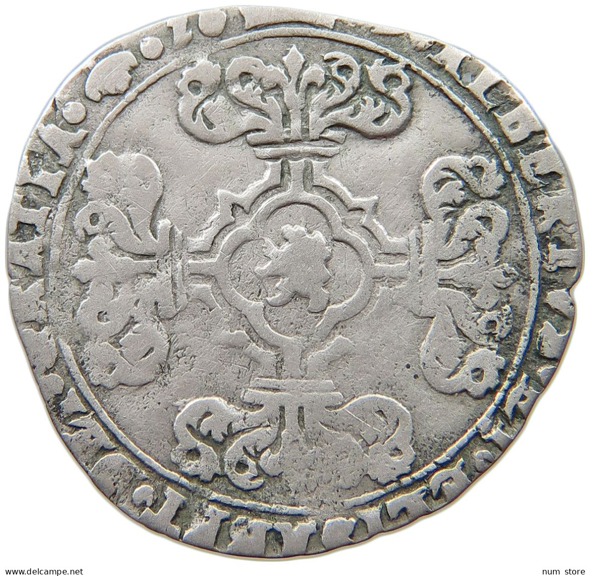 SPANISH NETHERLANDS 3 PATARDS 1620 Albert & Isabella (1598-1621) Antwerp #t129 0553 - 1556-1713 Pays-Bas Espagols