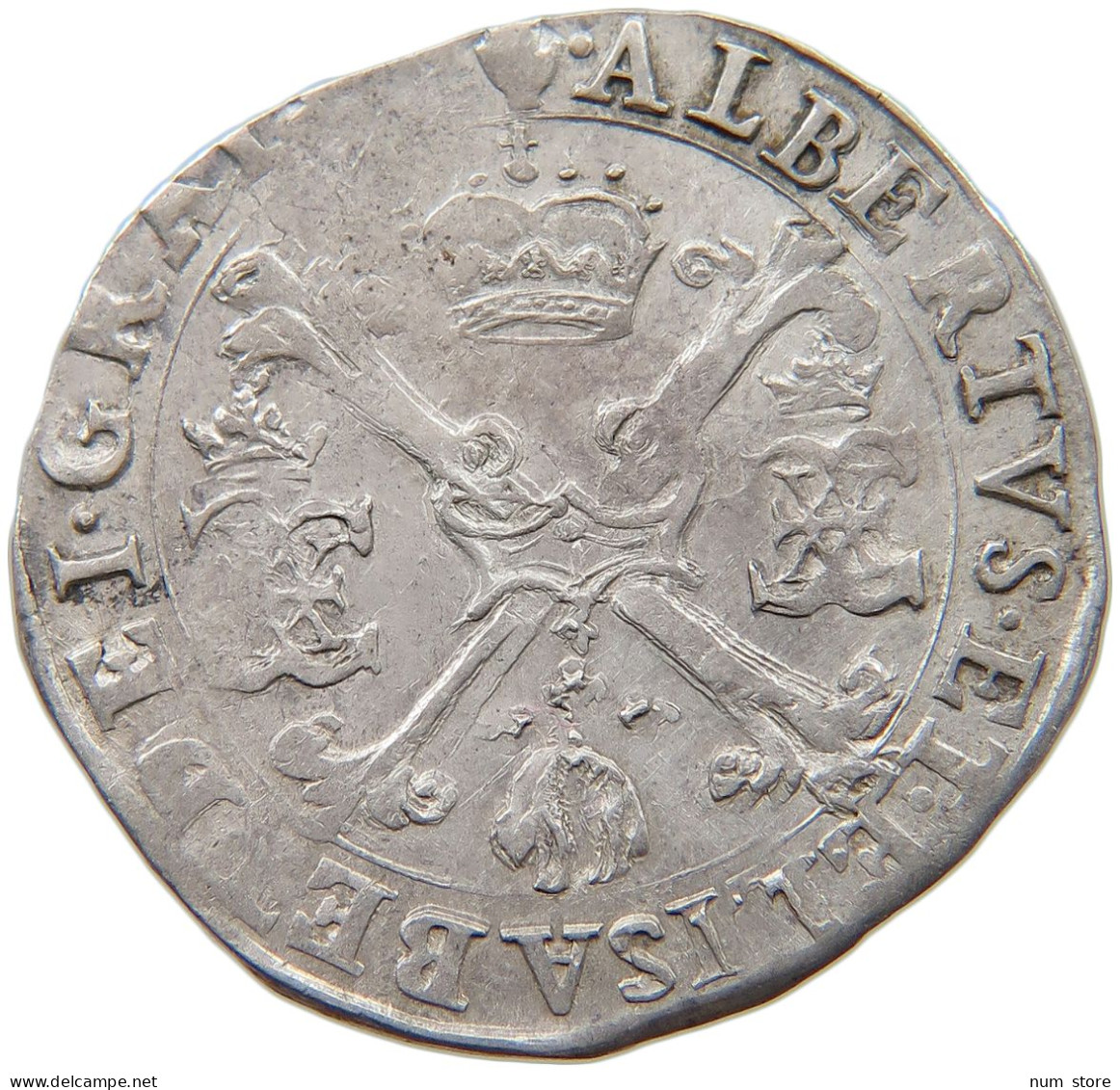 SPANISH NETHERLANDS 1/4 PATAGON  Albert & Isabella (1598-1621) #t118 0059 - Spaanse Nederlanden