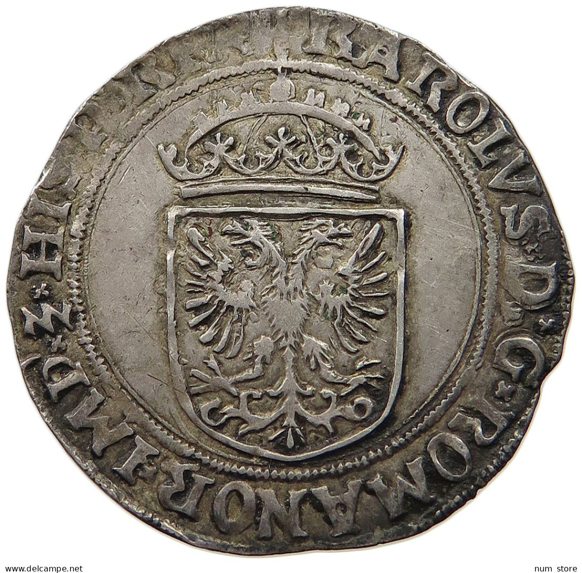 SPANISH NETHERLANDS 1/2 REAAL  CHARLES V. 1524-1556 #t061 0035 - Spaanse Nederlanden