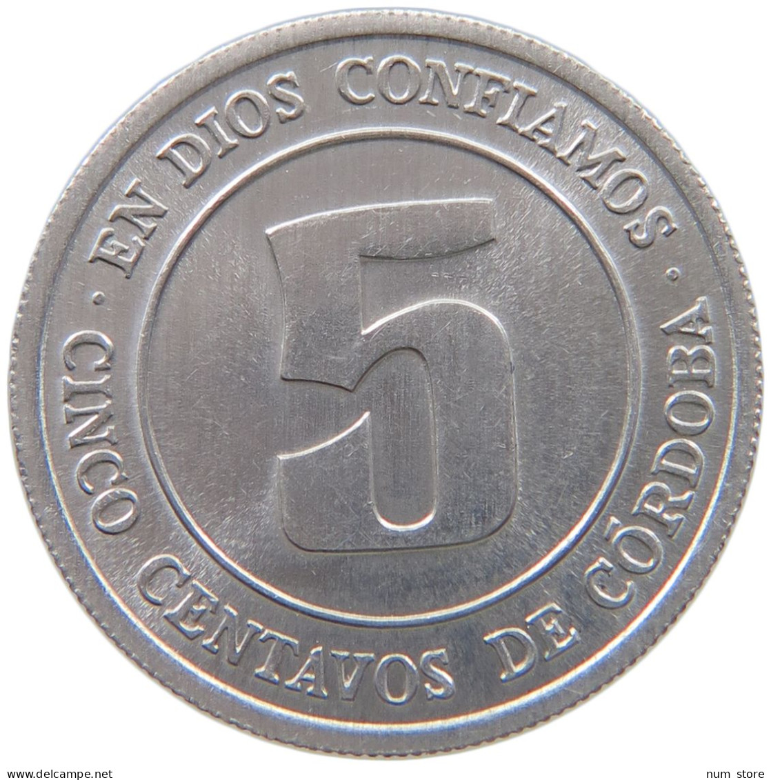 NICARAGUA 5 CENTAVOS 1974  #a051 0731 - Nicaragua