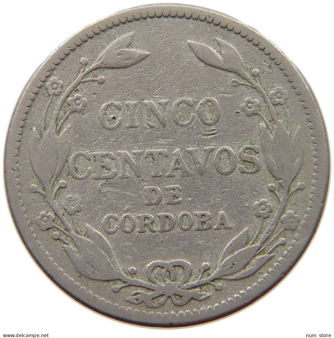 NICARAGUA 5 CENTAVOS 1935  #s040 0297 - Nicaragua