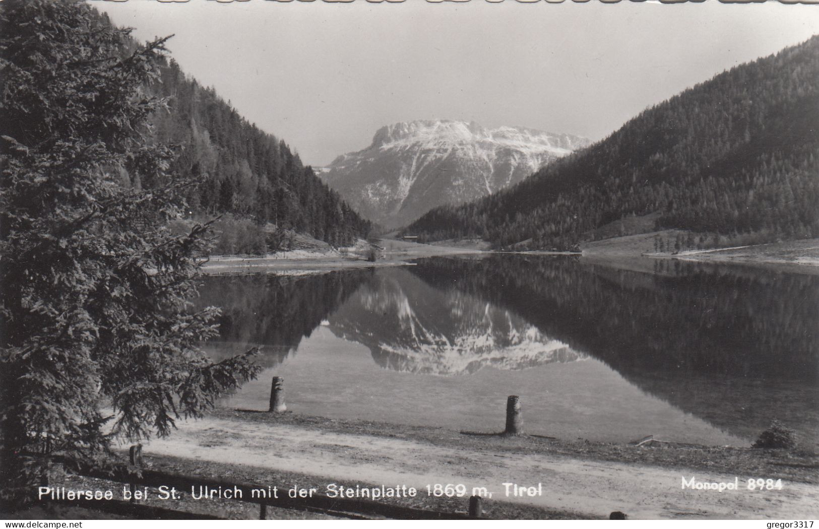 D8163) PILLERSEE Bei ST. ULRICH Mit Der Steinplatte - Tirol - Schöne S/W FOTO AK - St. Ulrich Am Pillersee