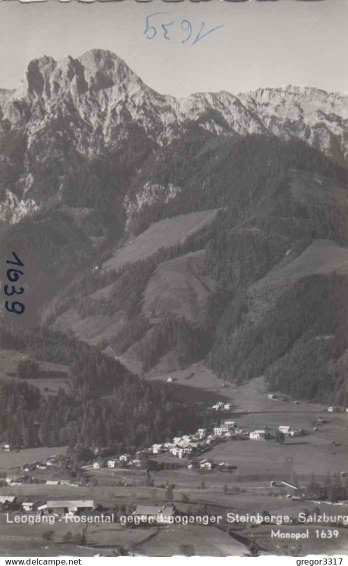 D8185) LEOGANG - Rosental Gegen Leoganger Steinberge - Salzburg S/W - Leogang