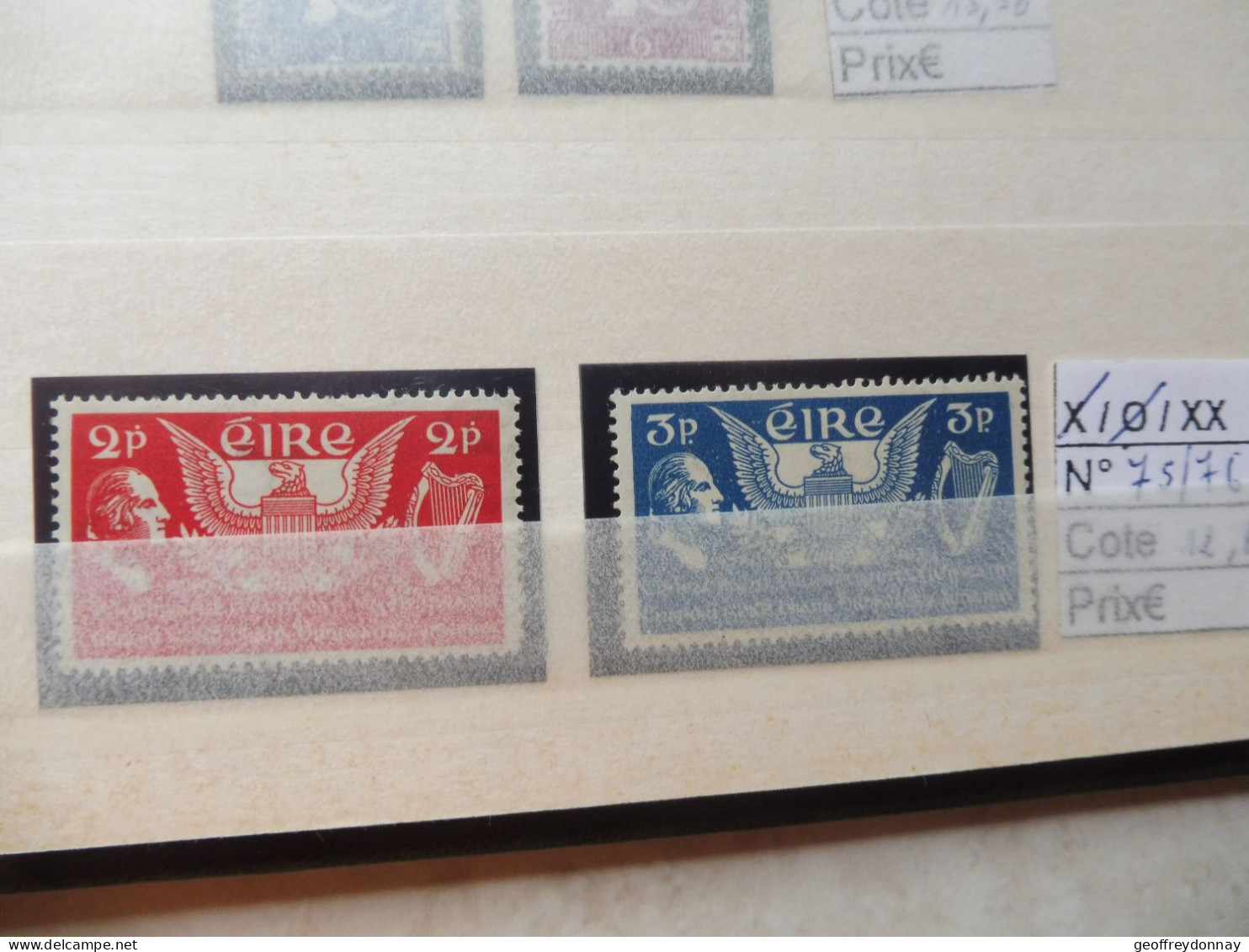 Irlande Eire 75/76 Mnh Neuf **  Parfait Perfect - Unused Stamps