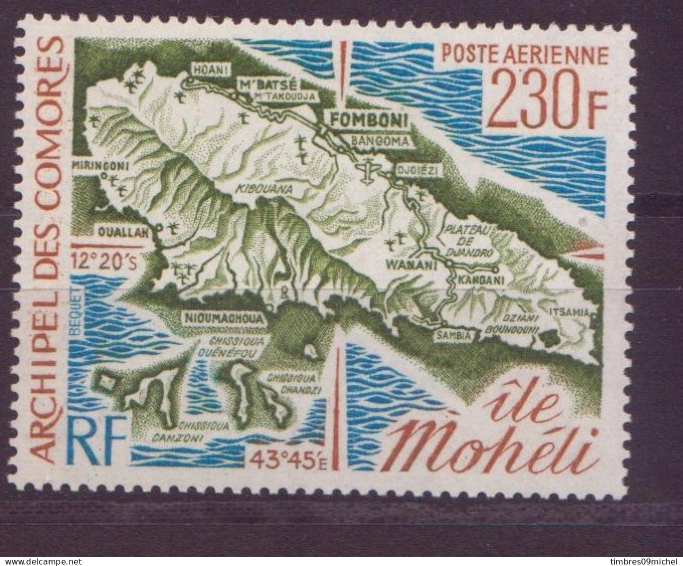 Comores N° 58**Poste Aérienne  Neuf Sans Charnière - Airmail