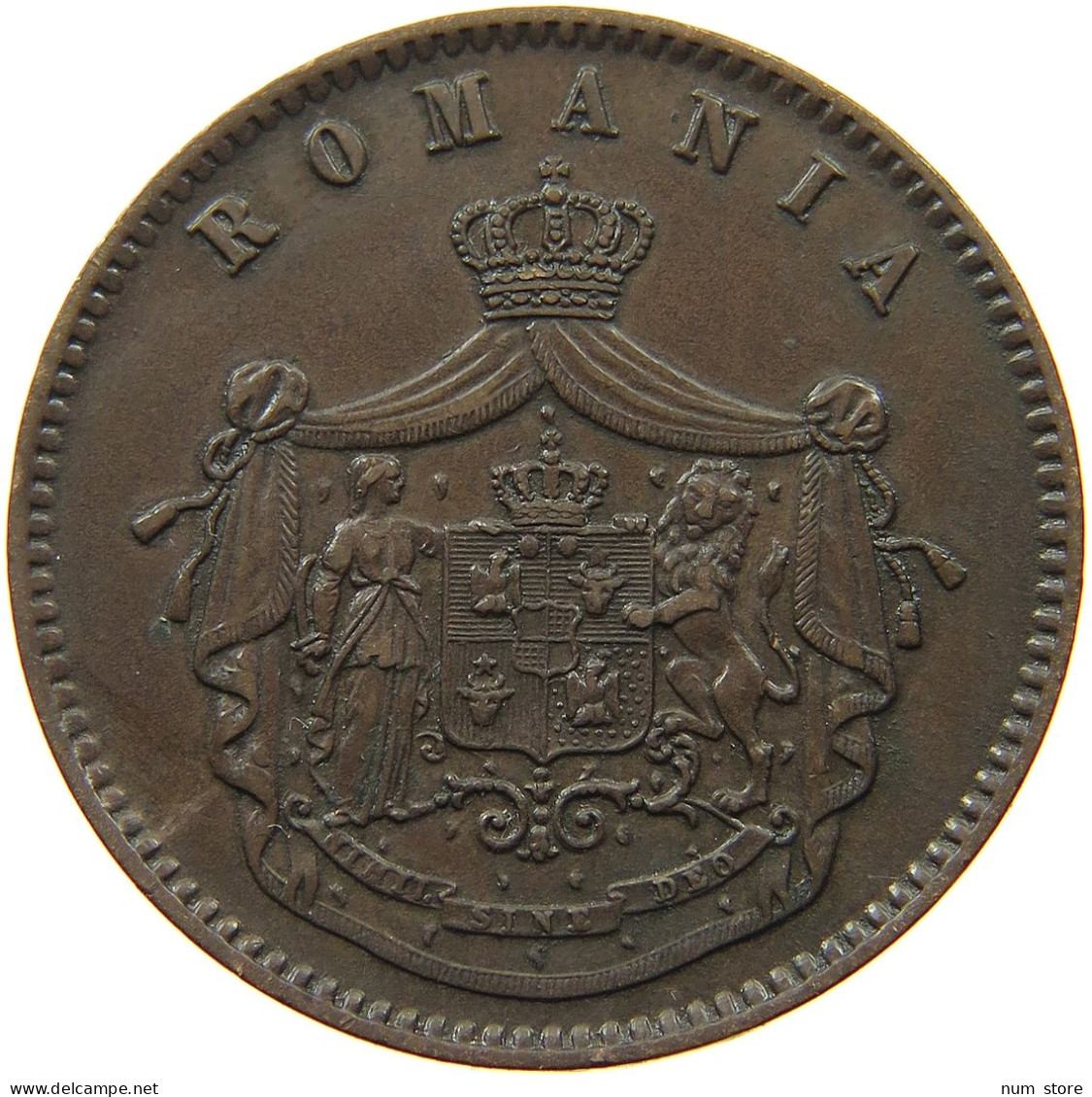 ROMANIA 10 BANI 1867 Carol I. 1866-1914 #t091 0177 - Romania