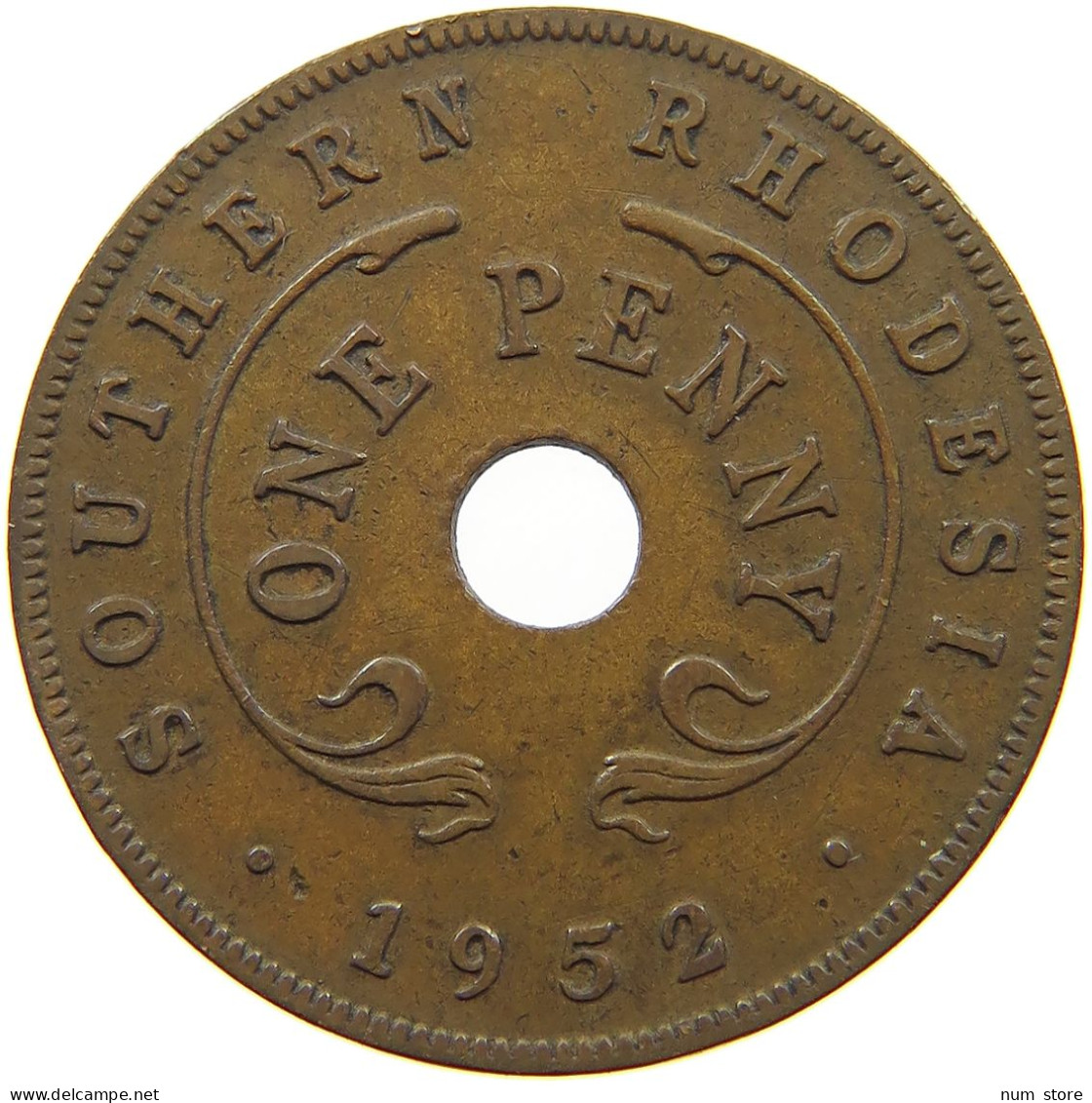 RHODESIA PENNY 1952 George VI. (1936-1952) #a092 0613 - Rhodésie