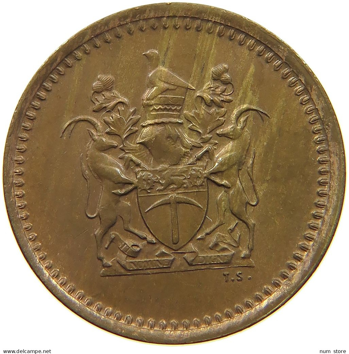 RHODESIA CENT 1975 Elizabeth II. (1952-2022) #a011 0641 - Rhodésie