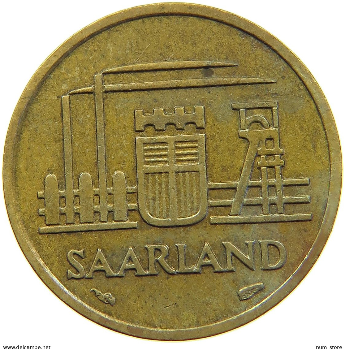 SAARLAND 10 FRANKEN 1954  #c058 0069 - 10 Franken