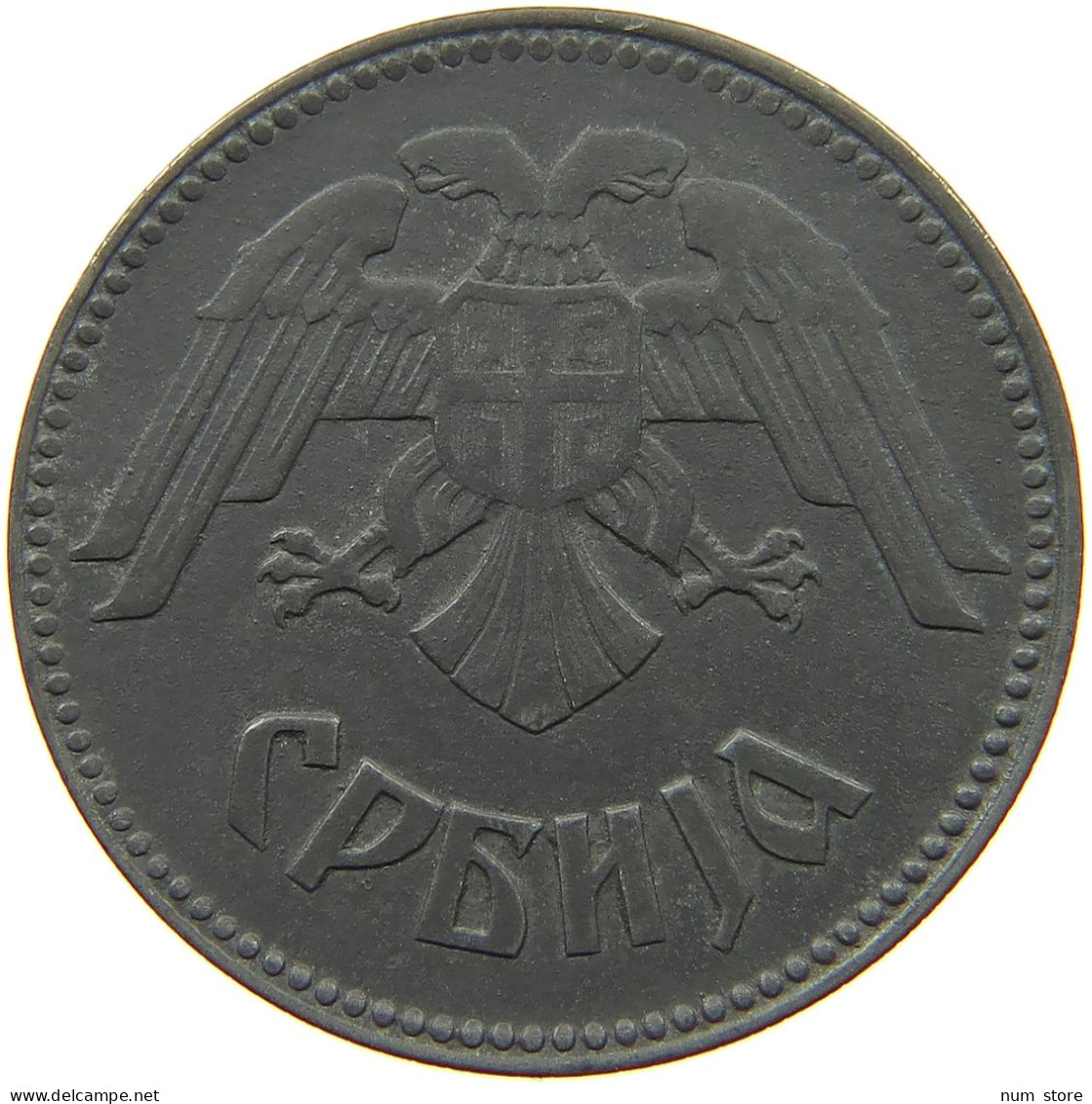 SERBIA 10 DINARA 1943  #s042 0249 - Serbien