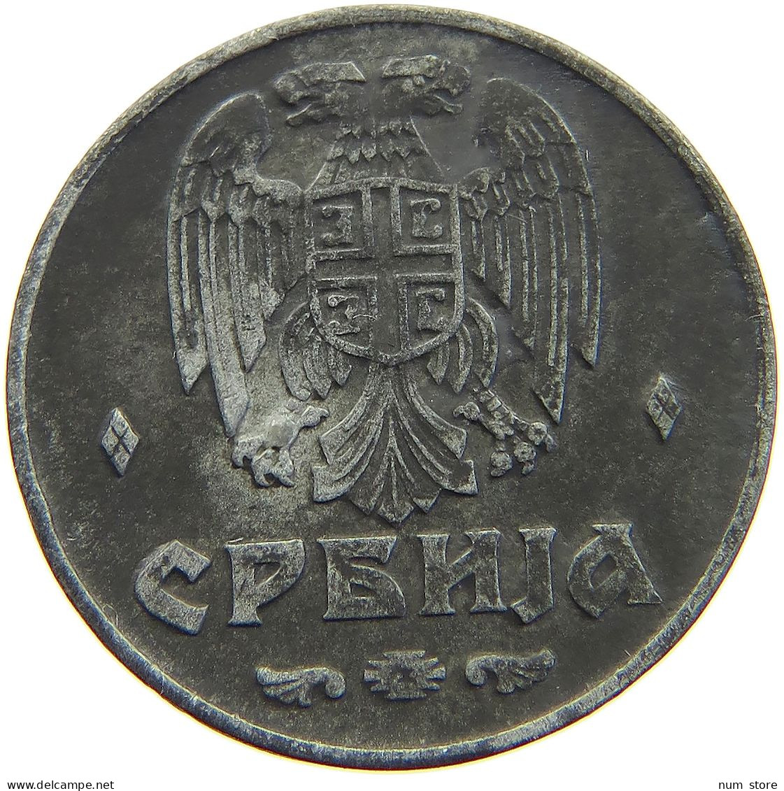 SERBIA DINAR 1942  #a006 0687 - Serbien