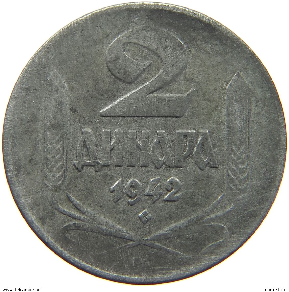 SERBIA 2 DINARA 1942  #c020 0415 - Serbia