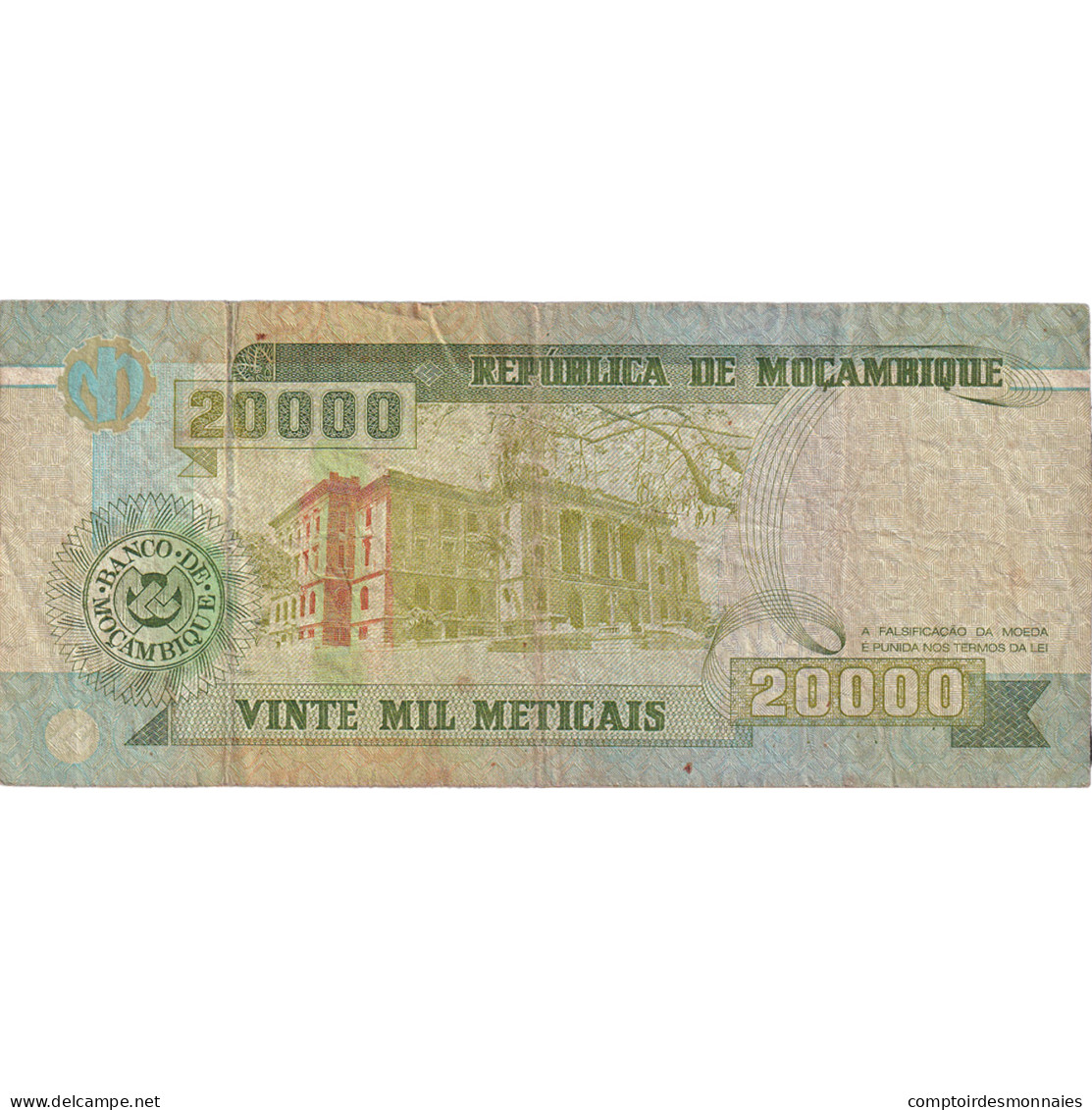 Billet, Mozambique, 20,000 Meticais, 1999, 1999-06-16, KM:140, TB+ - Mozambique