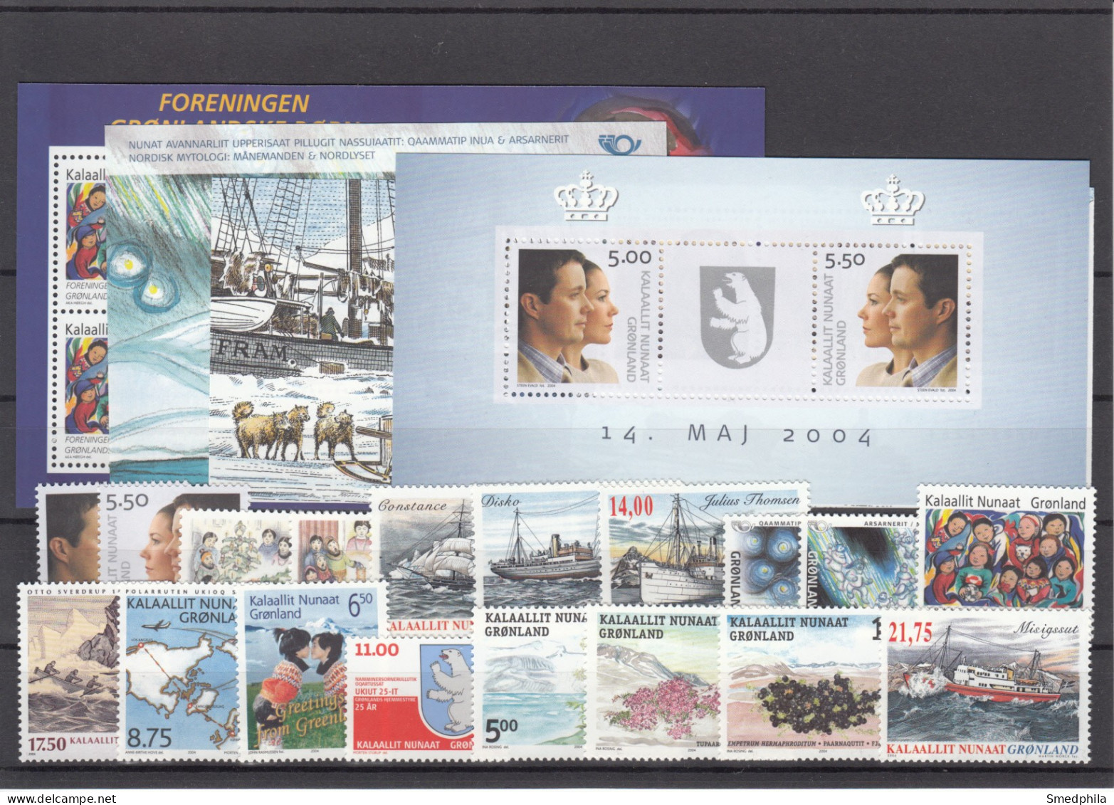 Greenland 2004 - Full Year MNH ** Excluding Self-Adhesive Stamps - Años Completos