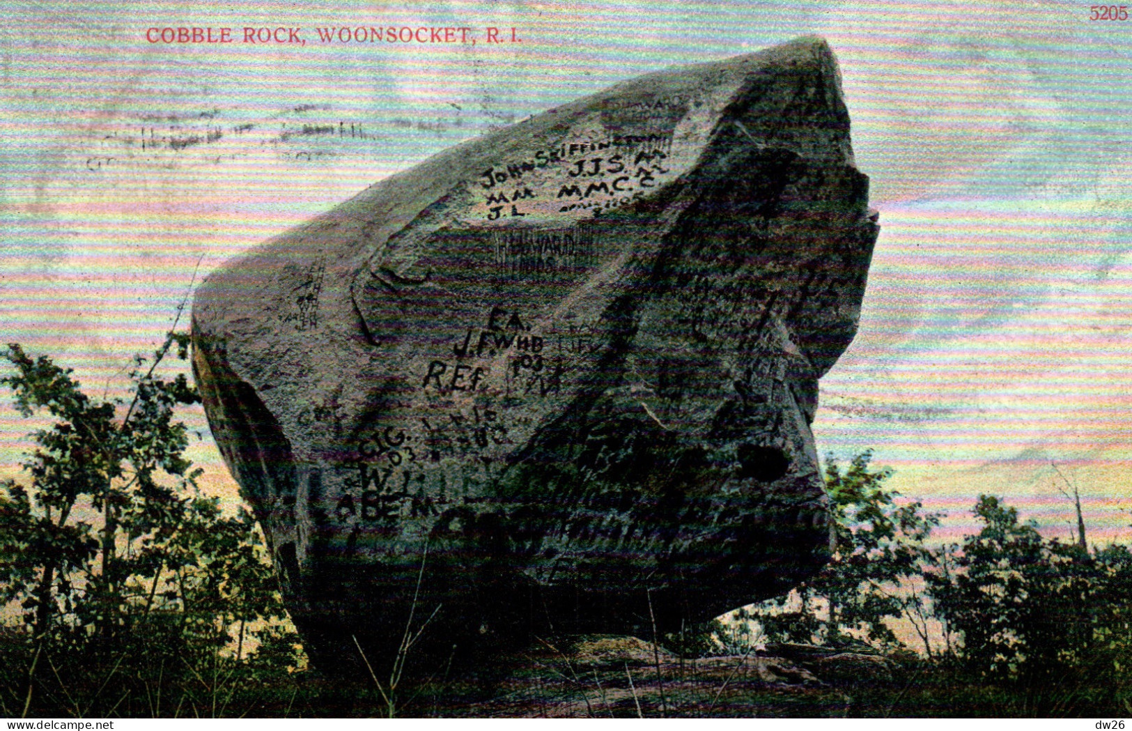 Cobble Rock - Woonsocket, Rhode Island R.I. Le Rocher - N° 5205 - Woonsocket