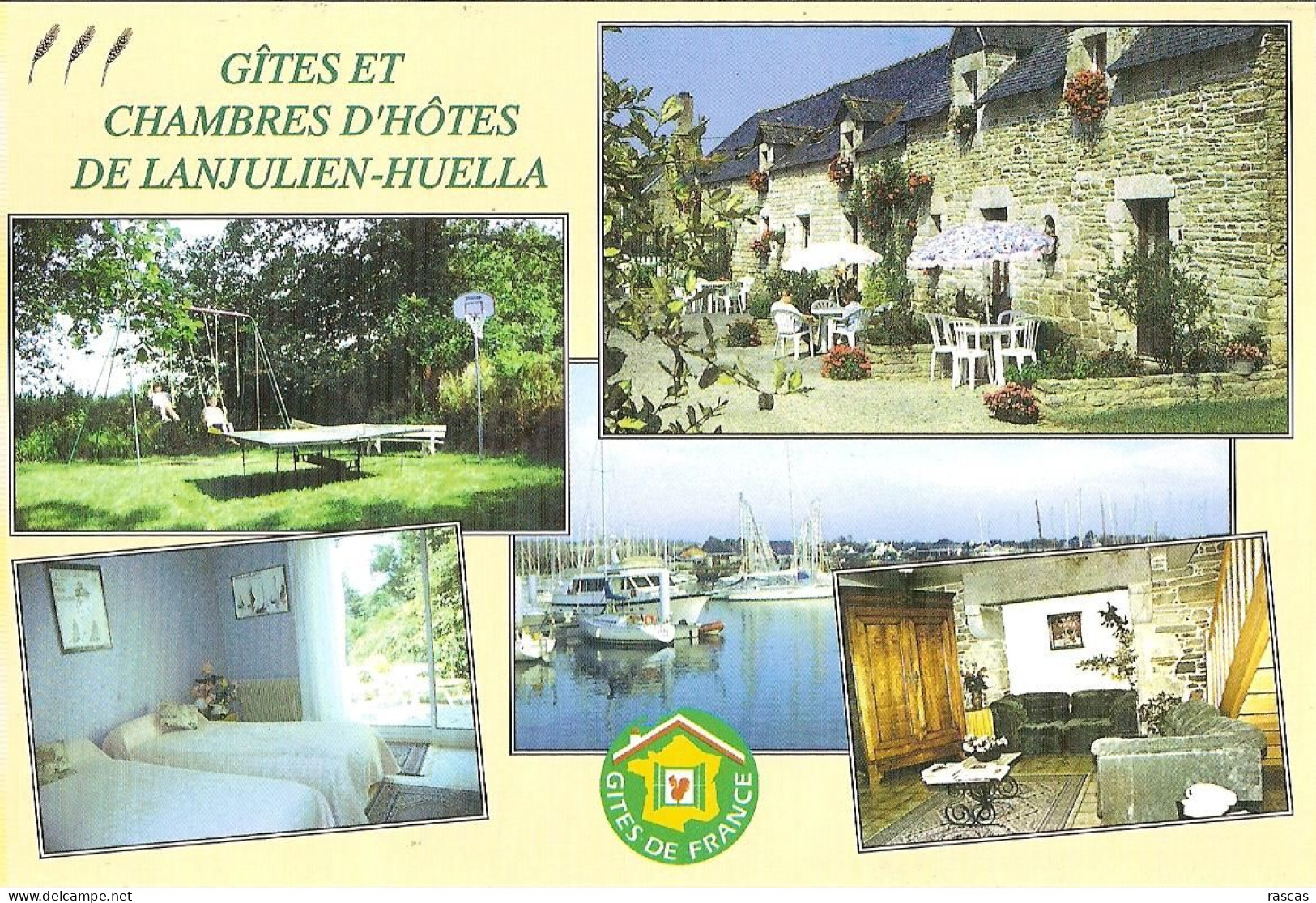 CPM - GITES ET CHAMBRES D'HOTES - LANJULIEN - HUELLA - LA FORET  FOUESNANT - MARIE-JOSE ET JEAN - MICHEL GUILLO - La Forêt-Fouesnant