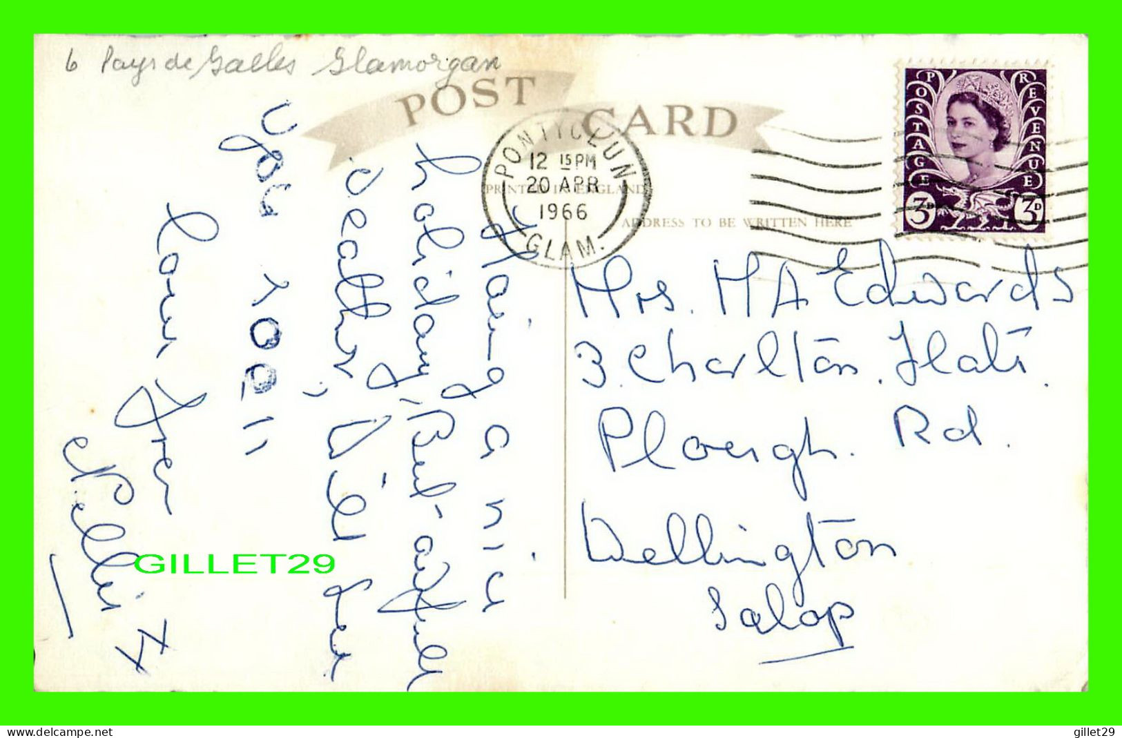 PORTHCAWL, PAYS DE GALLES - 6 MULTIVUES - TRAVEL IN 1966 - CARTE PHOTO - - Glamorgan