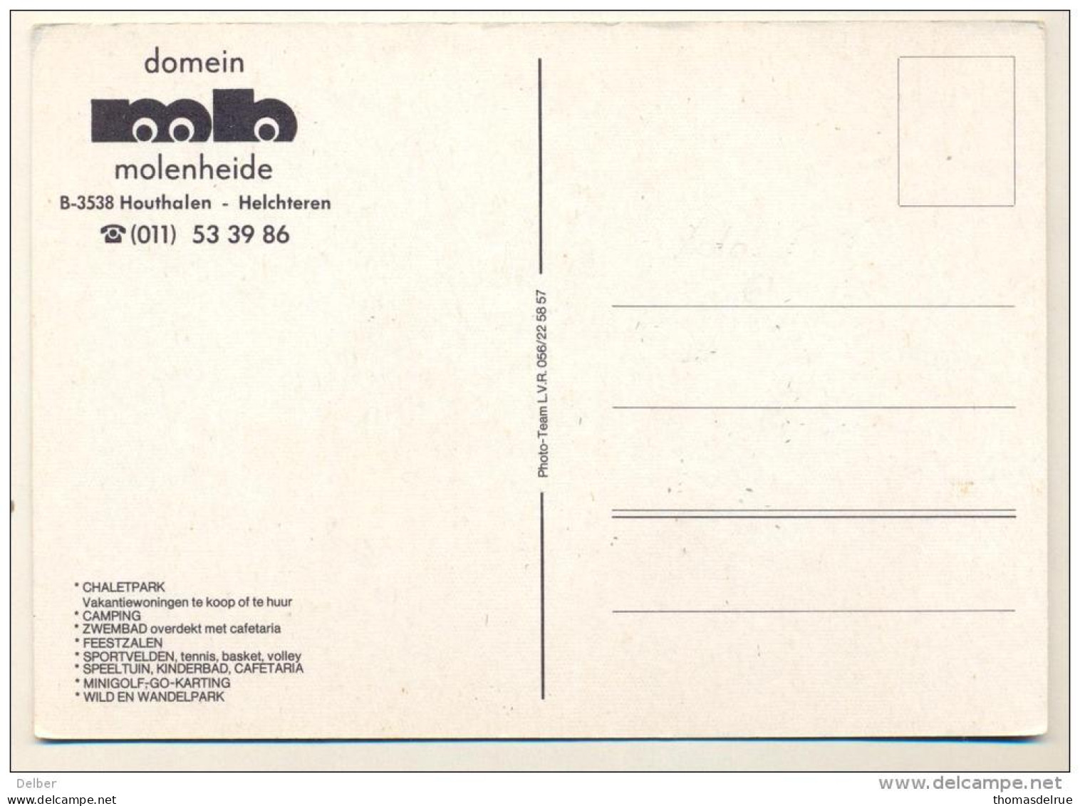 Pk137:Domein Molenheide B-3538 Houthalen-Helchteren ..chaletpark.. Tennis Minigolf ... - Houthalen-Helchteren