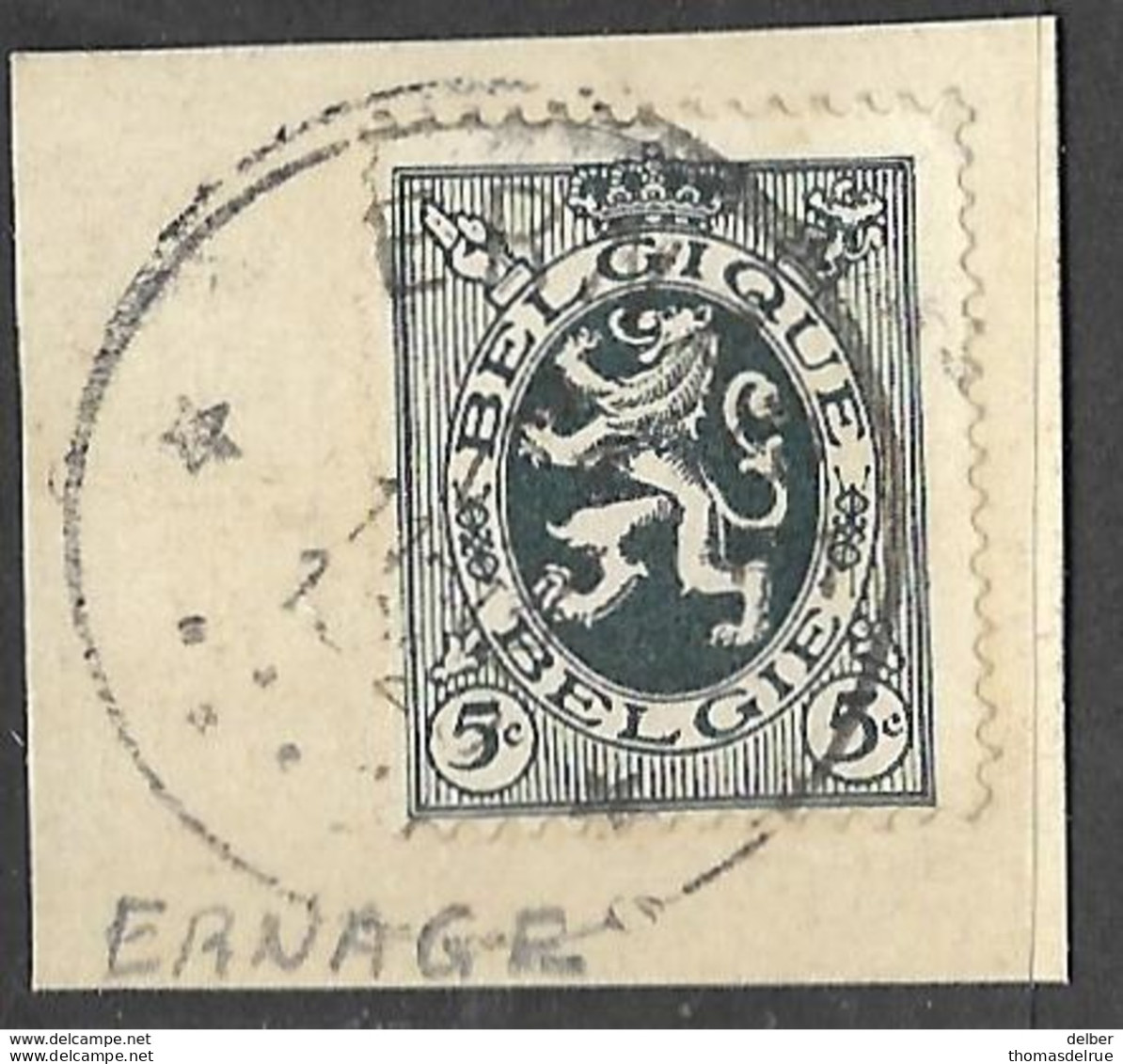 8S-120: N°279: *ERNAGE* : Sterstempel - 1929-1937 Heraldic Lion