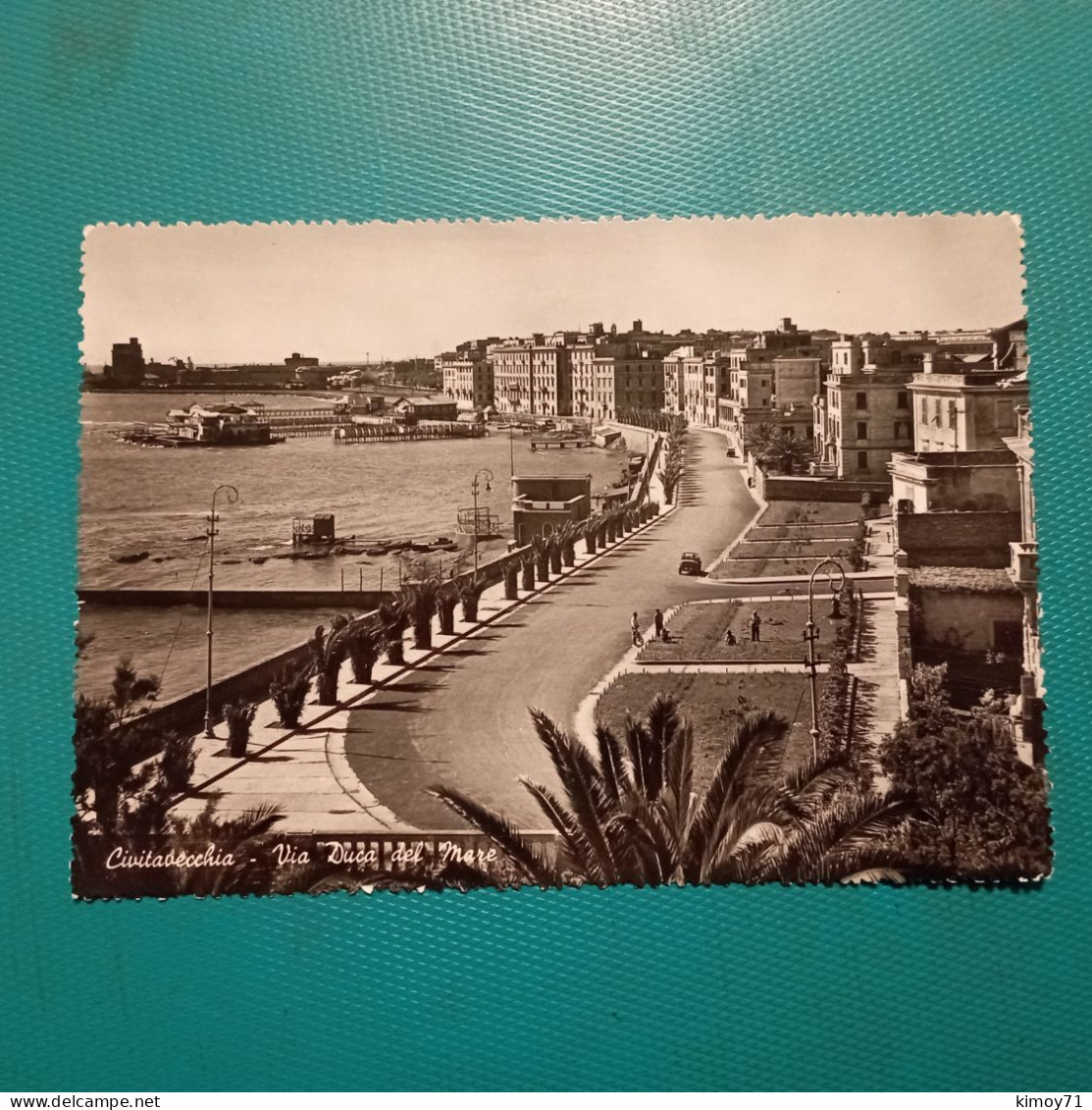 Cartolina Civitavecchia - Via Duca Del Mare. Viaggiata 1953 - Civitavecchia