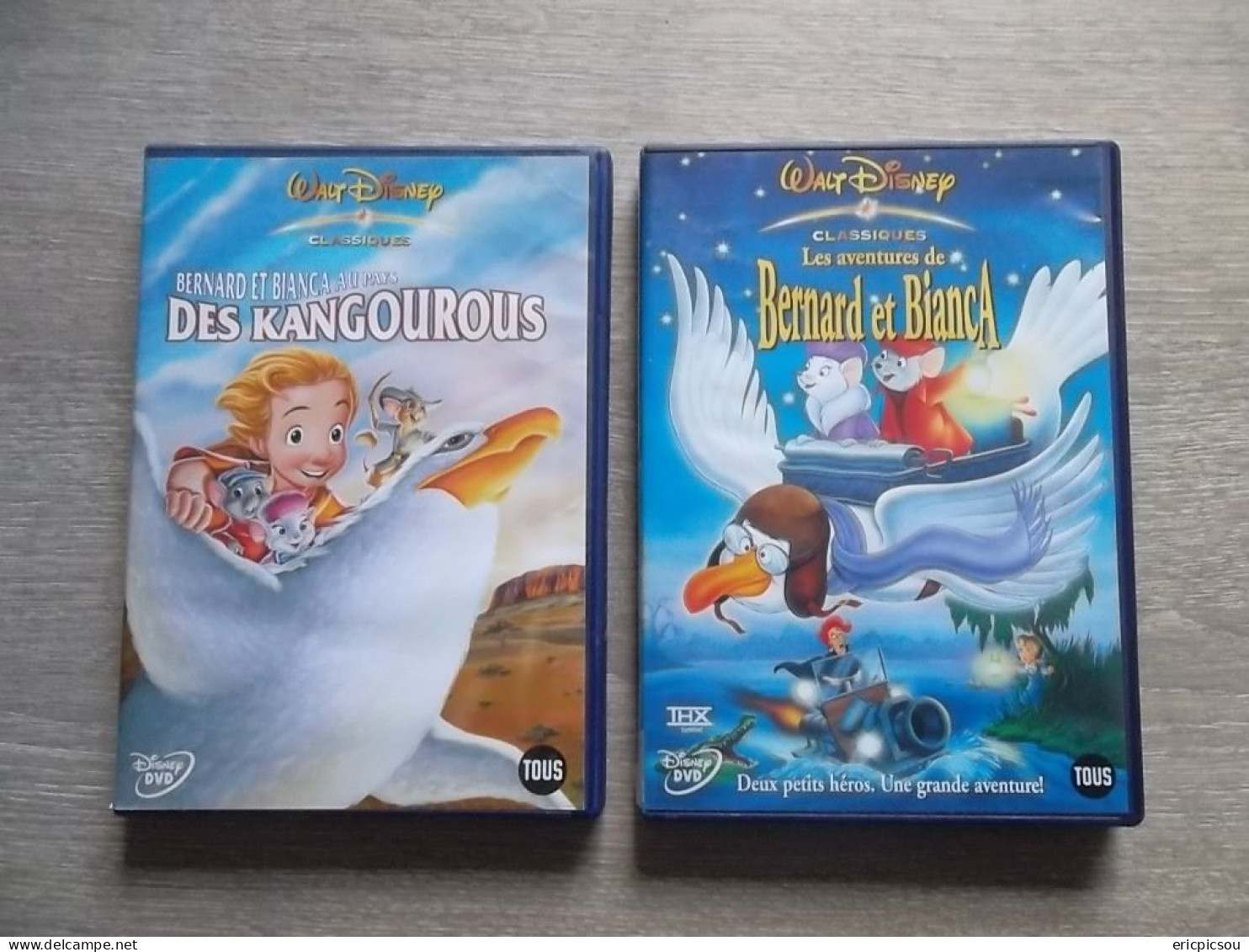 BERNARD ET BIANCA 1 ET 2 (Disney) ( Pays Des Kangourous ) 2 DVD - Cartoons