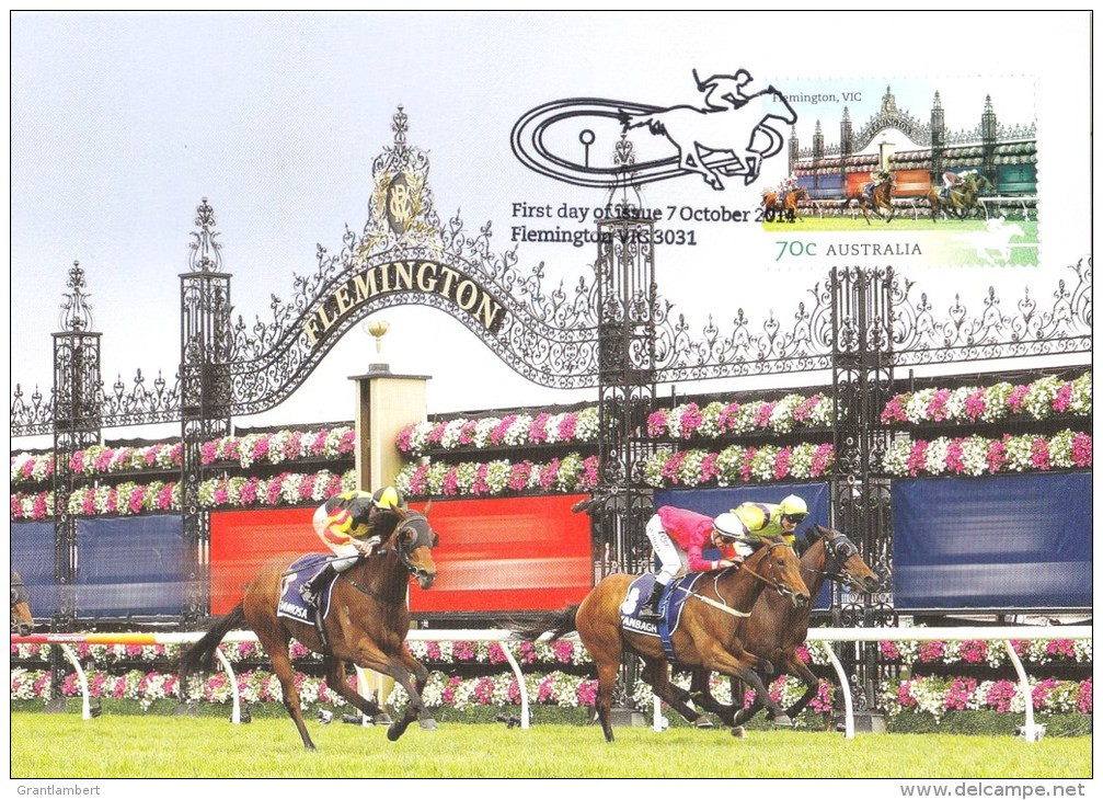 Australia 2014 Racecourses 70c Flemington, VIC Maximum Card - Maximum Cards