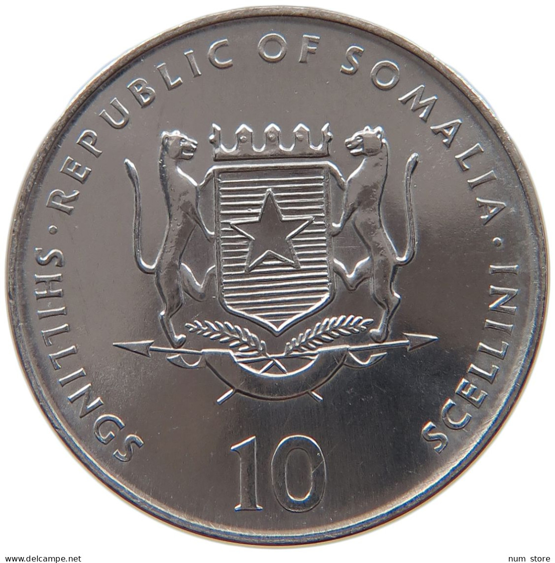 SOMALIA 10 SHILLINGS 2000  #s028 0053 - Somalia