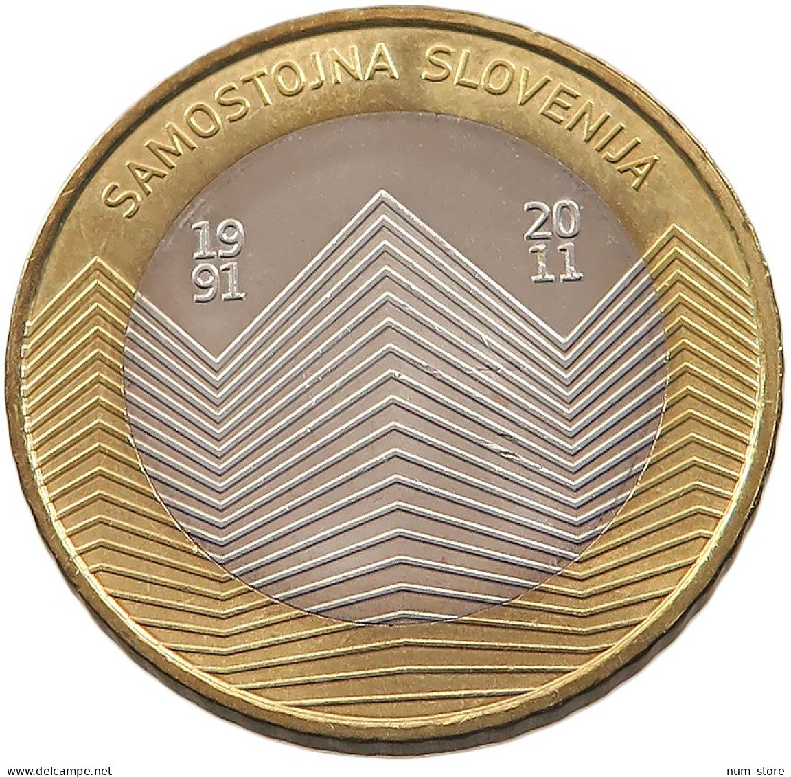 SLOVENIA 3 EURO 2011 SAMOSTOJNA SLOVENIJA #sm04 0661 - Slovenia