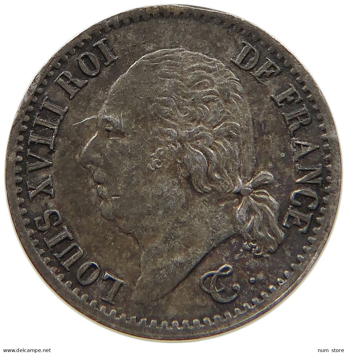 FRANCE 1/4 FRANC 1822 W LILLE LOUIS XVIII. (1814, 1815-1824) RARE #t138 0249 - 1/4 Francs