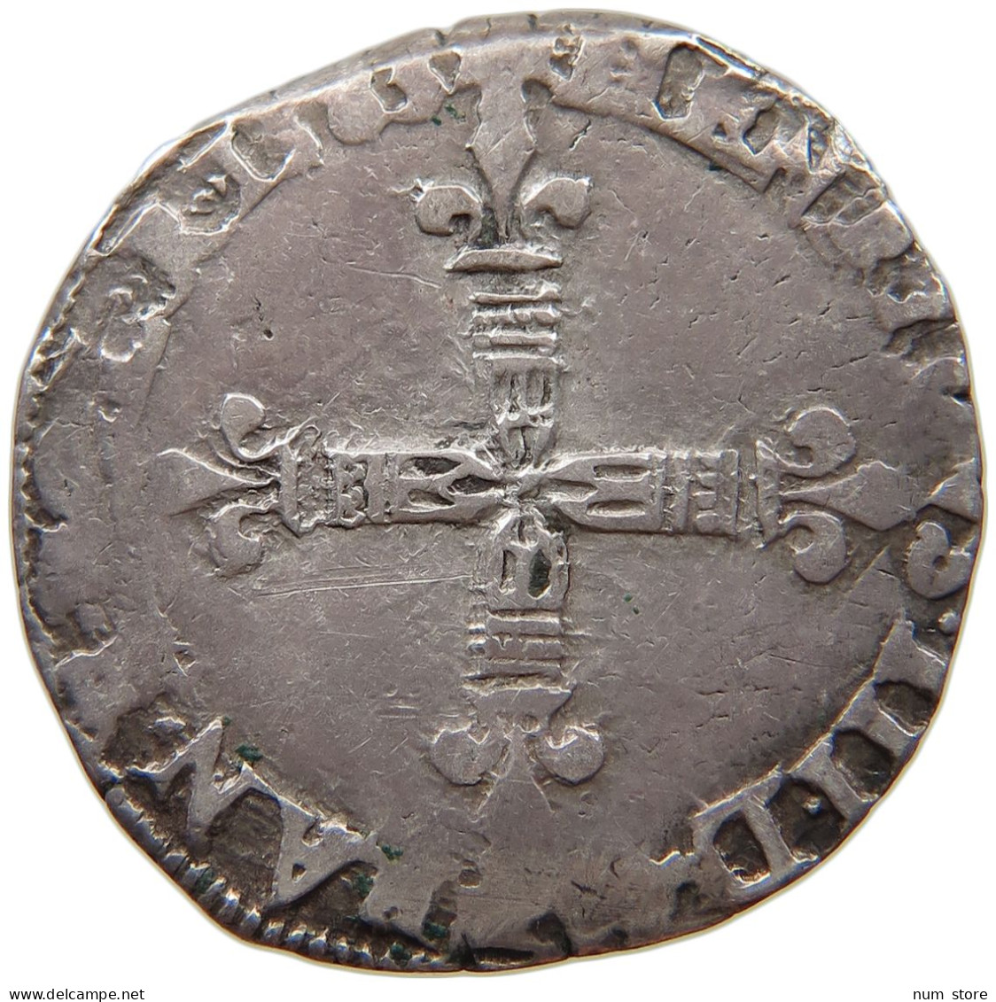 FRANCE 1/4 ECU 1585 BAYONNE Henri III. (1574-1589) #t133 0009 - 1574-1589 Henry III