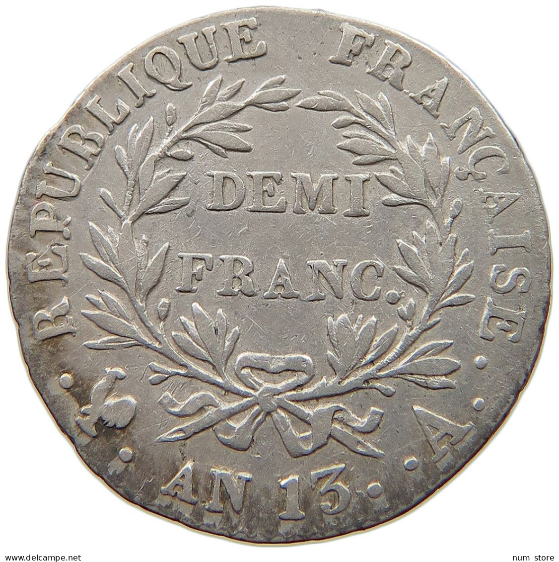 FRANCE 1/2 DEMI FRANC AN 13 A Napoleon I. (1804-1814, 1815) #t058 0251 - 1/2 Franc