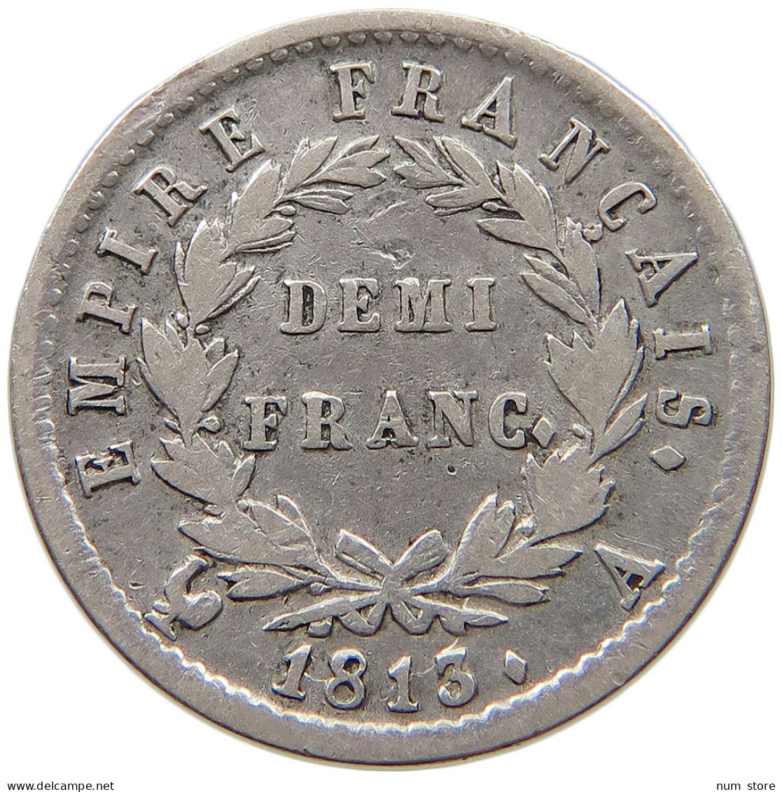 FRANCE 1/2 DEMI FRANC 1813 A Napoleon I. (1804-1814, 1815) #t112 0277 - 1/2 Franc