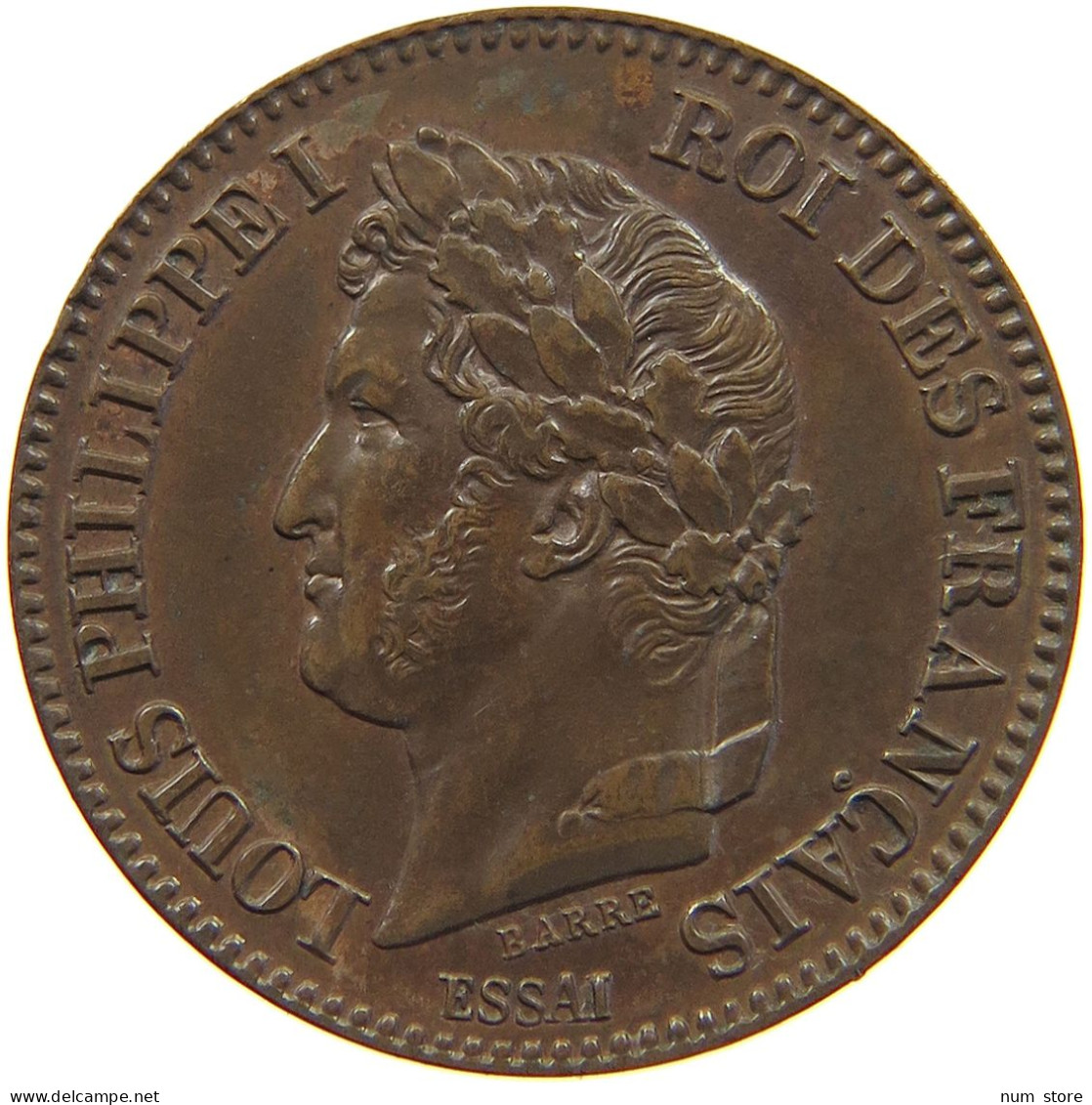 FRANCE 2 CENTIMES 1842 LOUIS PHILIPPE I. (1830-1848) ESSAI #T079 0101 - Other & Unclassified